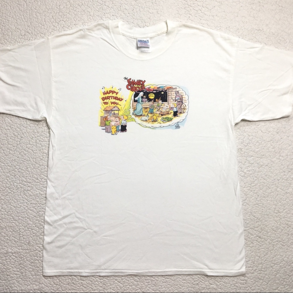 Family Circus 2000 Graphic Birthday Tee Shirt